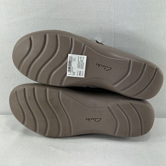 Clarks Cora Giny Cushioned Zip Loafer Flats Taupe size 5.5 M - Picture 6 of 7